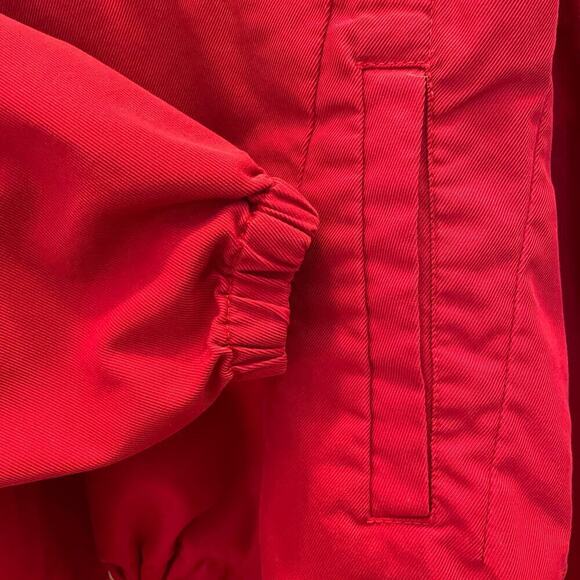 Urban Revivo XS Red Denim Hoodie | Streetwear Pullover, NWOT, Bold Slogan - Picture 6 of 9